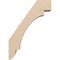 Ekena Millwork 3-inch W x 10-inch D x 14-inch H Aspen Rough Cedar Woodgrain TimberThane Knee Brace, Primed BRCUR03X10X14ASPRCPR - alternate 3